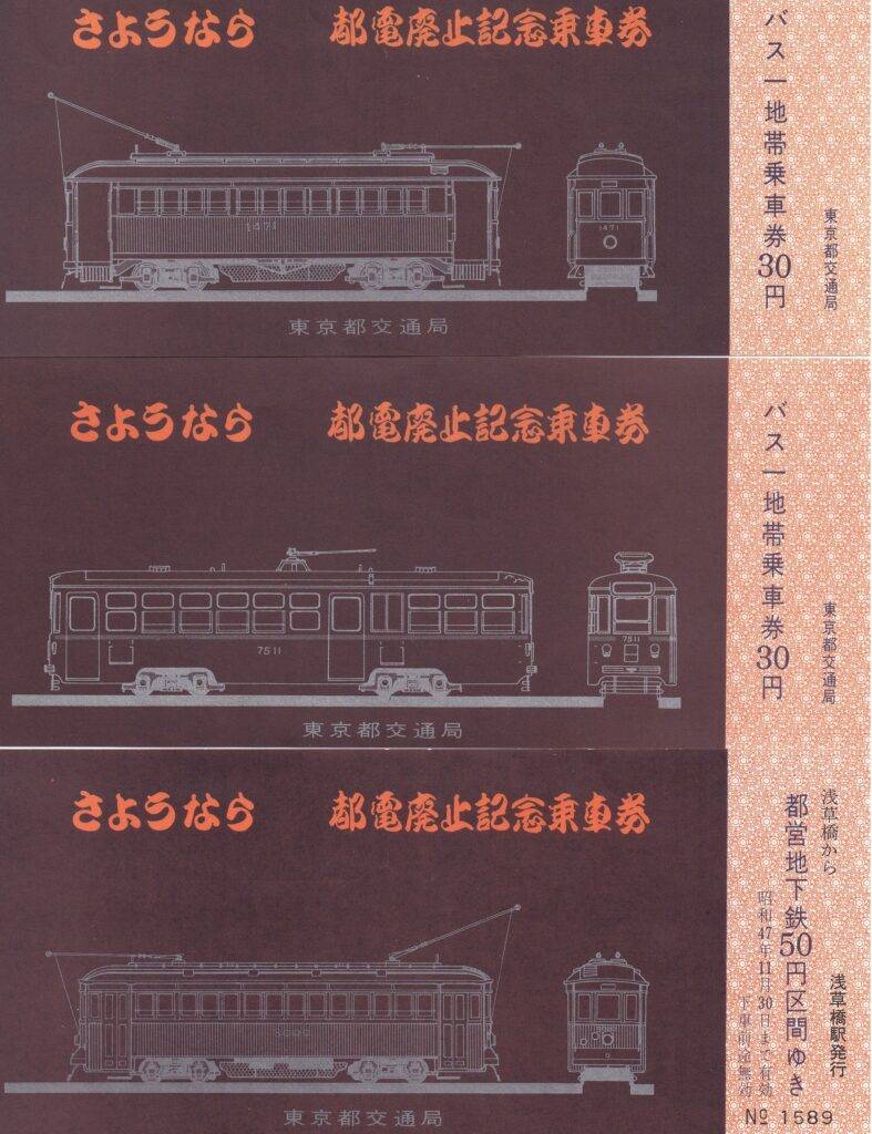 東京都交通局・東京メトロ（帝都高速度交通営団）で過去に発売された